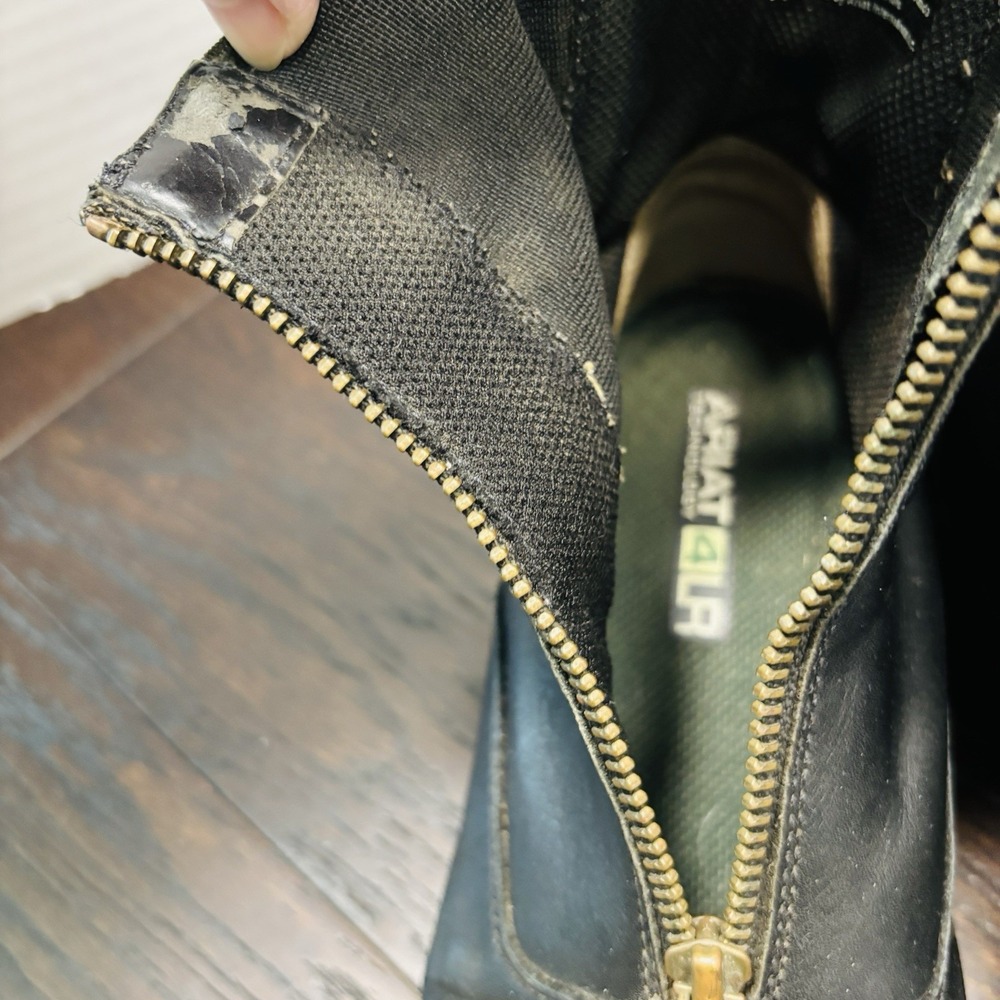 Ariat Heritage IV Zip Paddock Boot Women US 7.5B Equestrian Riding Leather Flaws - Picture 9 of 11